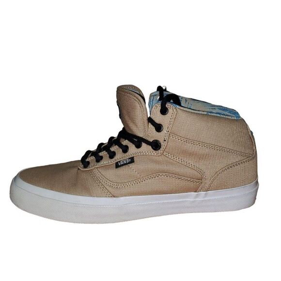 Vans Men's Sneakers Tan 8 Lace Up High Tops Skater Shoes New - Picture 10 of 10
